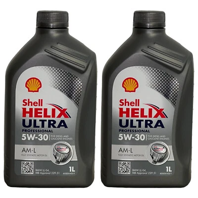 2x1 Liter Shell Helix Ultra Professional AM-L 5W-30 Motoröl 5W30 BMW LL-04 - Bild 1 von 2