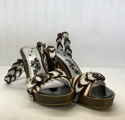 Cuñas con tiras Naughty Monkey | Metálicas, estampado animal | Para mujer 7 Foto 1 de 4