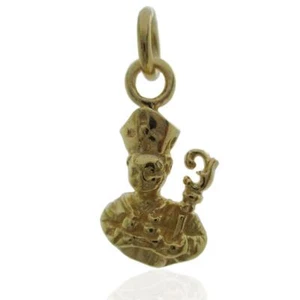 Ciondolo San Gennaro mm 20x11 in argento 925 dorato - Foto 1 di 2