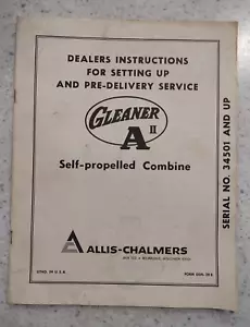 MANUAL DE CONFIGURACIÓN ALLIS-CHALMERS - RECOLECTOR A 2 - COMBINADO AUTOPROPULSADO - Imagen 1 de 2