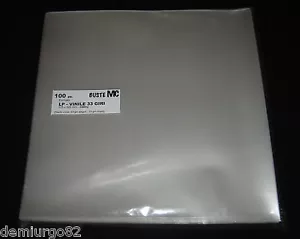 BUSTE PROTETTIVE musica DISCHI VINILE 33 giri LP LPD 325x325 100my POLIPROPILENE - Foto 1 di 1