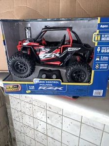 New Bright 1475R-2R RC 1:14 Scale Remote Control Polaris RZR 2.4GHz USB Red - Picture 1 of 2