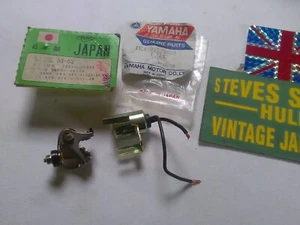 YAMAHA FS1, FS1-DX, puntos y condensador, japonés, 1K8-81325-20, 1K8-81321-20. - Imagen 1 de 7