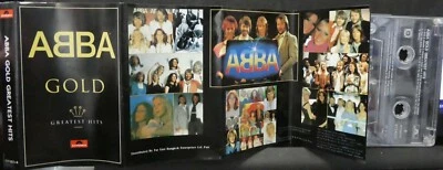 ABBA Gold Greatest Hits CASSETTE TAPE ~ RARE THAILAND Polydor 4 FOLD SLEEVE L@@K - Image 1 of 4