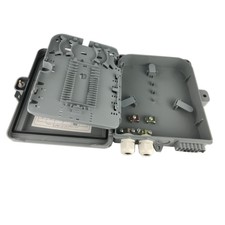 Indoor Fiber Optic Wall Panel 12Ports Ftth Splice Trays Termination Box