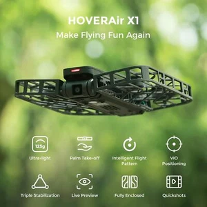 HOVERAir X1 Self-Flying Camera Pocket-Sized Drone HDR Video Capture Outdoor Shot - Picture 1 of 12