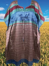 Womens Caftan Dress, Purple Blue, Boho dresses, Midi Kaftan Beach Dress L-4XL