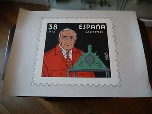 SERIGRAPHIE TIMBRE MIRO ILLUSTRE PAR FLOC'H - Picture 1 of 1