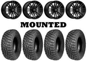 Kit 4 BFGoodrich Mud Terrain KM3 28x9-14/28x10-14 on MSA M40 Rogue Machined HP1K - Picture 1 of 5