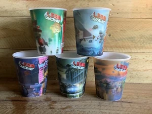 SET of 5 HOLOGRAPHIC LEGO MOVIE CUPS PLASTIC McDONALDS TOYS BULK LOT - Picture 1 of 10