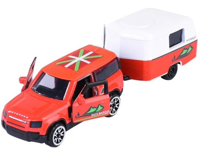 Majorette 212055014 - French Touch Trailer-Pays Basque: Land Rover Defender 90 - Immagine 1 di 1