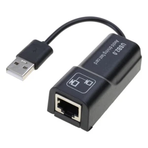 USB 2.0 To RJ45 Ethernet Adapter High Speed 100Mbps Networking Converter For PC - Picture 1 of 8