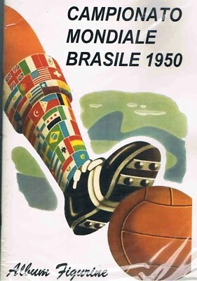 Album Calciatori Mondiali Brasile 1950 completo con set da incollare anastatico  - Immagine 1 di 2