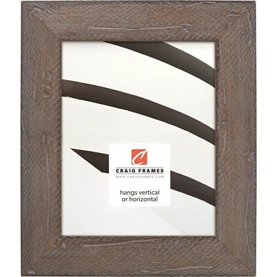 Craig Frames Hatteras, 2.0" Wide Boho Distressed Rustic Gray Wash Picture Frame - Image 1 of 4