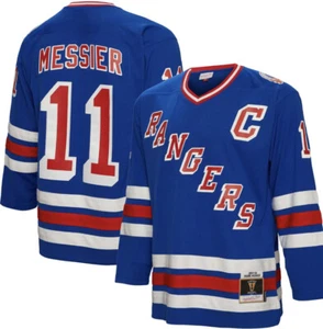 Men's Mitchell & Ness Mark Messier Blue New York Rangers 1993/94 Captain Patch M - Picture 1 of 3
