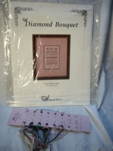 Just Nan Diamond Bouquet Cross Stitch Class Project Series Pattern 1995 - Picture 1 of 3