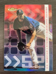 2002 Topps Finest C.C. Sabathia Refractor #81 Cleveland Guardians serial /499 - Picture 1 of 2