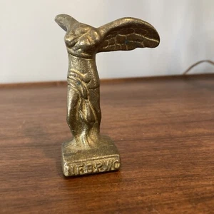 Vintage NFBPWC headless angel BRASS FIGURINE Nike Goddess of Victory paperweight - Picture 1 of 8