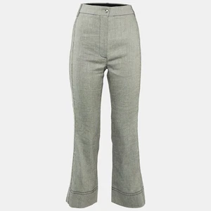 Sportmax Blue Linen Blend Trousers M - Picture 1 of 5