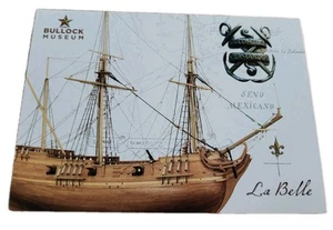 La Belle Schiff Bullock Museum Postkarte Austin Texas NEU UNBESENDET  - Bild 1 von 2