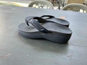 Vionic High Tide II Damen-Plateausandalen 6,5 blau Orthesenstütze Flip-Flop " - Bild 1 von 6