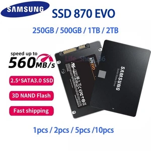 Samsung 1TB 2TB 500GB 250GB SSD 2.5'' SATA 3 Solid State Drive For Laptop HP lot - Afbeelding 1 van 12