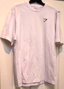 Camiseta Gymshark Para Hombre Calce Regular Bordado Logo Cresta Talla L, Blanca - Imagen 1 de 3