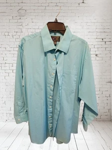 Colours by Alexander Julian Shirt Teal Blue Mens XL 17 17.5 neck - Picture 1 of 4