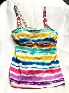 Lotto 4593 - Costume da bagno donna a righe LAND'S END - Taglia 6 - Foto 1 di 3