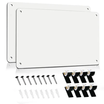2Pack Magnetic Board 17.5" x 11.4" Magnet Bulletin Board is Suitable for display - Image 1 of 4