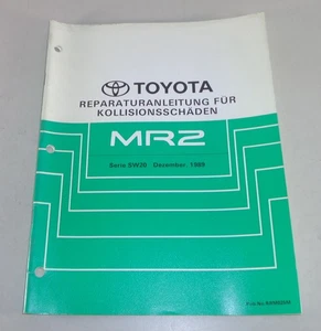 Manual De Taller Reparación De Accidentes Toyota MR2 Carrocería Fecha 12/1989 - Imagen 1 de 1