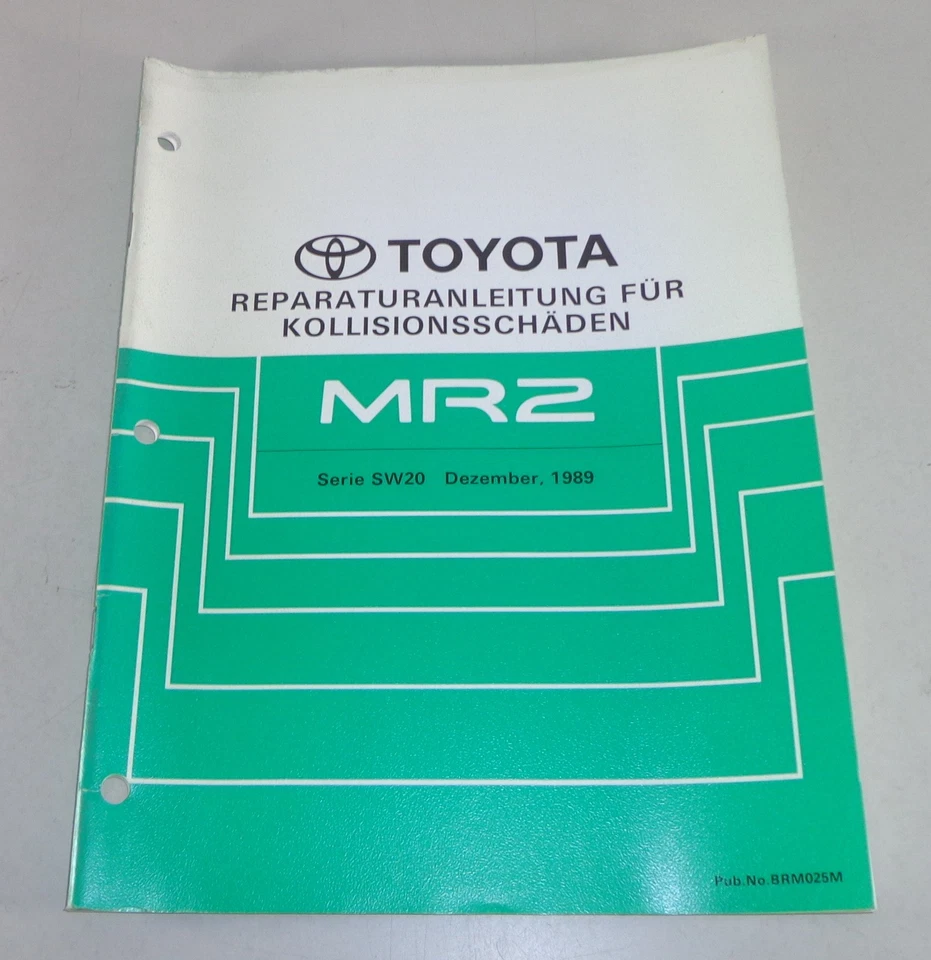 Manual De Taller Reparación De Accidentes Toyota MR2 Carrocería Fecha 12/1989 - Imagen 1 de 1