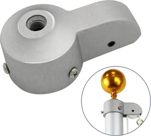 NQ Flag Pole Truck with Nylon Pulley for 1.6" to 2" Diameter USA Silver  - Picture 1 of 7