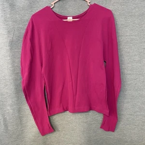 Top donna Fabletics manica lunga fucsia con fori per il pollice taglia 3x - Foto 1 di 10