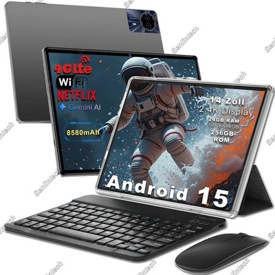 NEW Tablet 14 Zoll Android 15 22GB+256GB/24GB+256GB 5G WiFi Tablets PC Netflix - Bild 1 von 4
