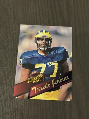 1995 Superior Pix #96 TREZELLE JENKINS Rookie RC - Auto Autographed HAND SIGNED - Image 1 of 4