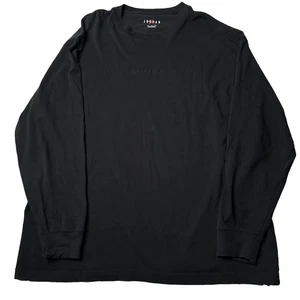 Air Jordan Shirt Mens 2XL Black Long Sleeve Basketball Athletic Nike Jumpman Tee - Picture 1 of 7