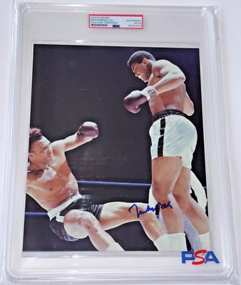 Muhammad Ali "Greatest of All Time GOAT Boxer" Signed 8x10 Autographed Photo PSA - Image 1 of 4
