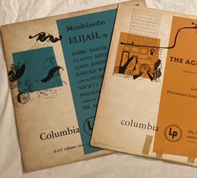 Lot Of 2 ANDY WARHOL Lp Vinyl Record Cover Art RARE VTG Illustration 40s-50s - Image 1 of 4