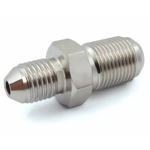 M12 x 1.0 to 3AN Fitting Adapter - Made of Stainless Steel - Picture 1 of 4