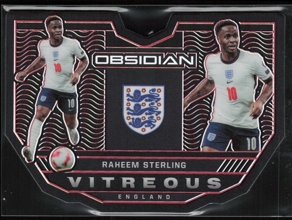 2022 Panini Obsidian #d/20 #21 Raheem Sterling Die-Cut Vitreous - Image 1 of 2