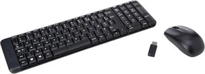  Logitech MK220 Kompaktes, Kabelloses Set Windows, Französisches AZERTY Schwarz  - Bild 1 von 1