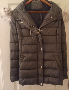 Chaqueta tampón Nautica XXL para mujer militar verde pétalo aislado piel sintética (Q8250) - Imagen 1 de 7