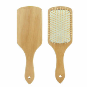 Wood Healthy Massage Anti-static Air Cushion Brush Hair Growth Bamboo Comb US