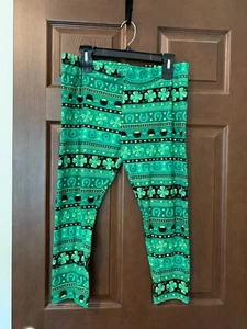 NWT No Boundaries Juniors' Holiday Theme Leggings L (11-13) - Picture 1 of 3