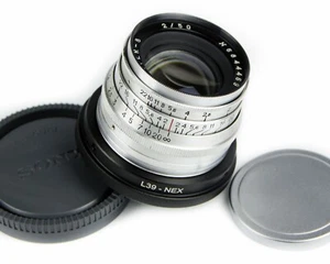 50mm f/2 Soviet Lens JUPITER -8 Copy Sonnar Mount M39 - Sony Nex E-mount - Picture 1 of 10