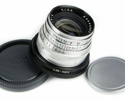 50mm f/2 Soviet Lens JUPITER -8 Copy Sonnar Mount M39 - Sony Nex E-mount - Image 1 of 4