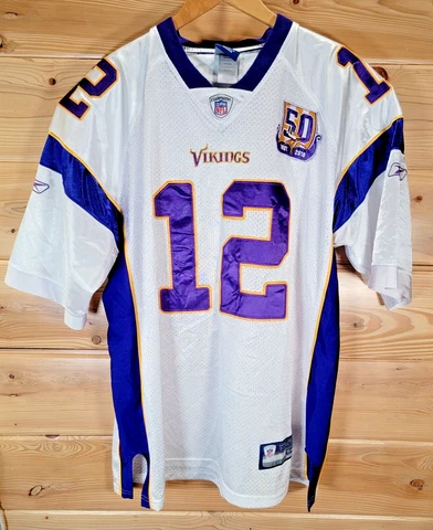 Minnesota Vikings Men Size 54 Percy Harvin 50th Patch Reebok Football Jersey Cover
