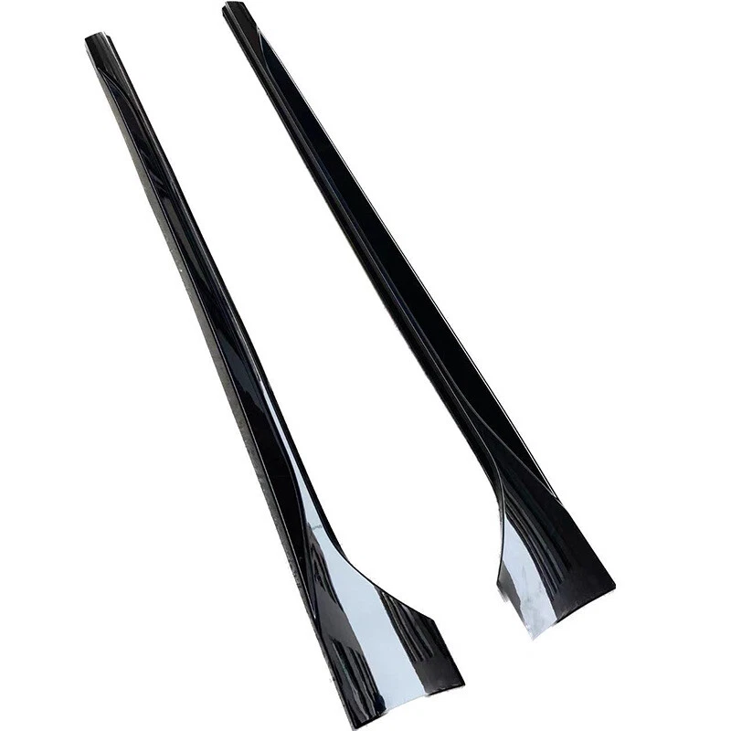 For Volkswagen Golf 8 GTI Glossy Black ABS Side Skirts Spoiler Splitter 2PCS - Image 1 of 1