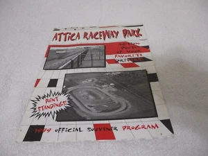 ATTICA RACEWAY PARK DIRT TRACK OVAL SPEEDWAY RACING PROGRAM 1999 - Picture 1 of 7